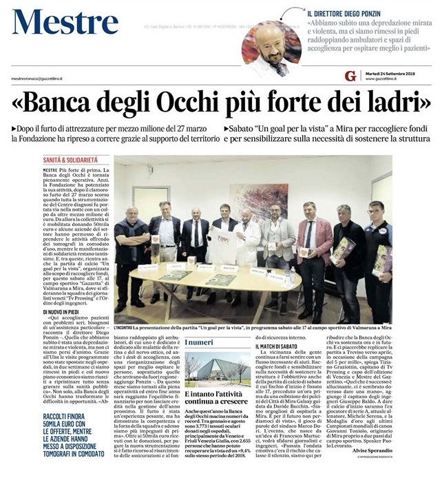 011 24.09.2019 IL GAZZETTINO partita di calcio Ordine Ingegneri Venezia, giornalisti a Mira - Fondazione Banca degli Occhi Mestre.jpg
