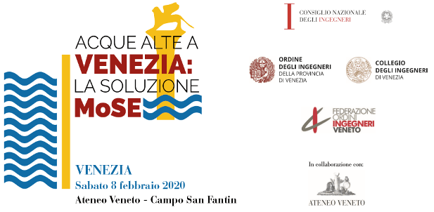 banner Convegno acque alte a Venezia, 8 febbraio 2020