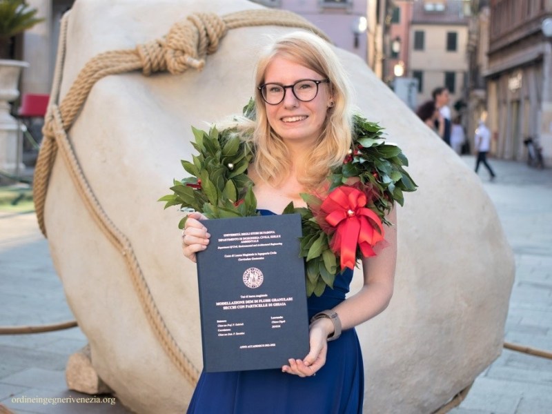 Chiara Gigoli è Ingegnere da 110 e lode. Tesi di ricerca per la giovane veneziana